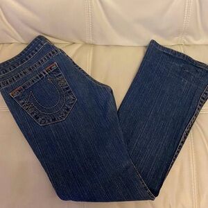 True Religion Dark Blue Boot Cut Jeans